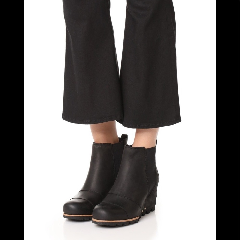 SOREL Women’s Lea Wedge Bootie In Black